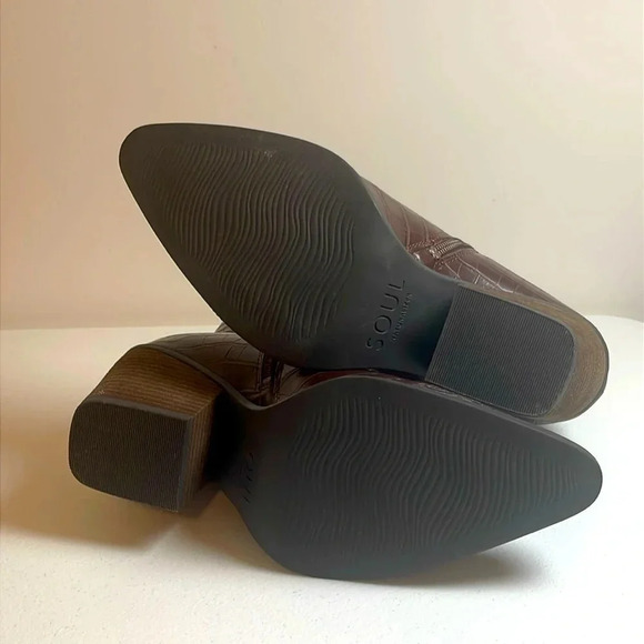 SOUL NATURALIZER BROWN MICAH ANKLE BOOTS Size 8M - Picture 7 of 8